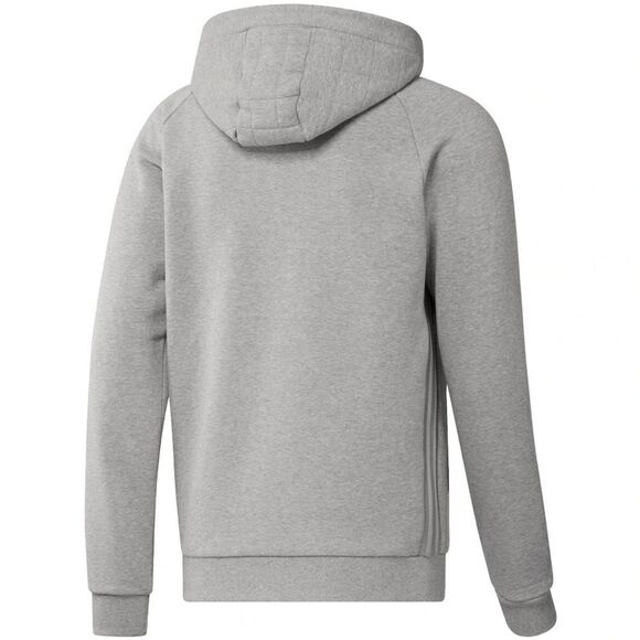 Men's Charlotte FC adidas Heathered Gray Travel Raglan Pullover Hoodie - Picture 2 of 10